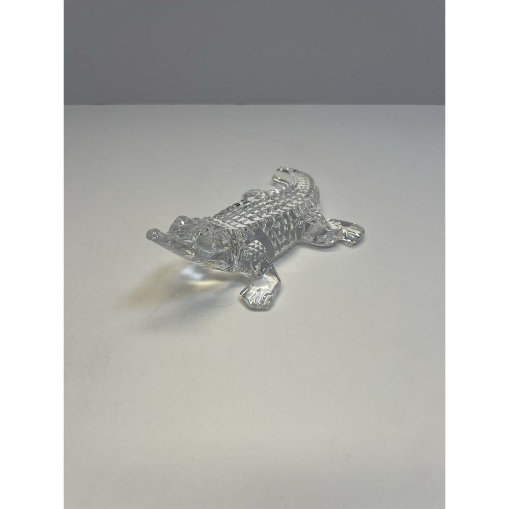 Waterford Crystal Alligator Paperweight Figurine 5” *READ DESCRIPTION